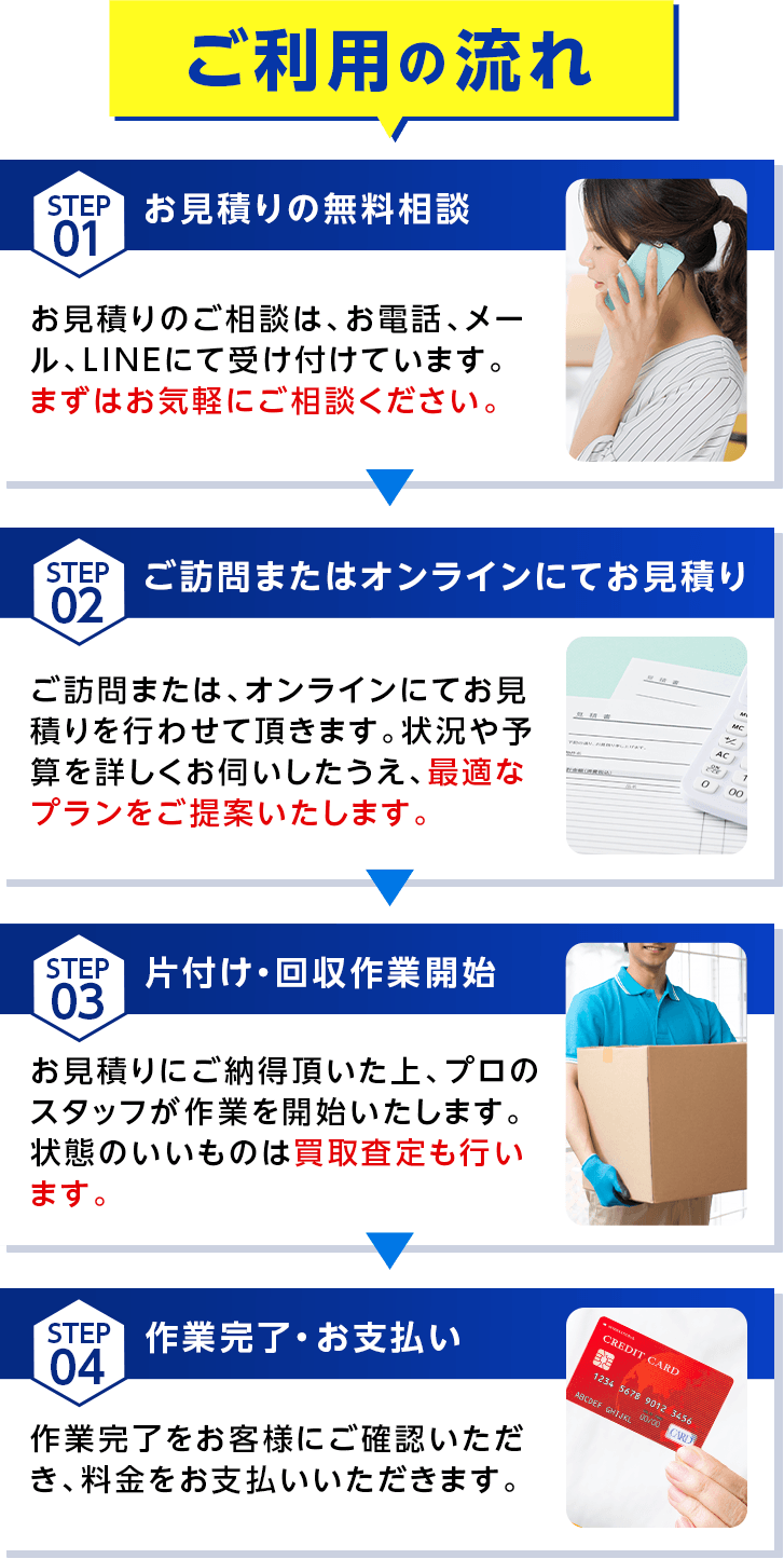 ご利用の流れ