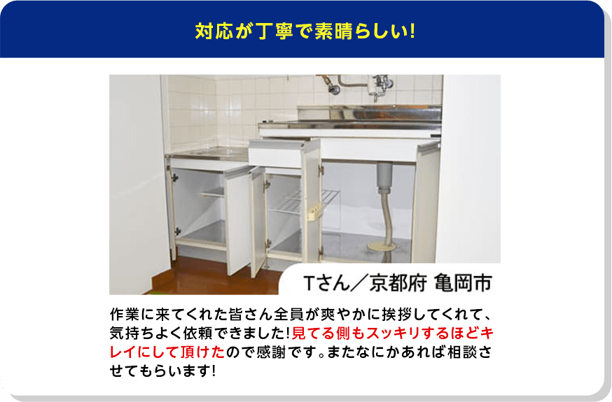 対応が丁寧ですばらしい！